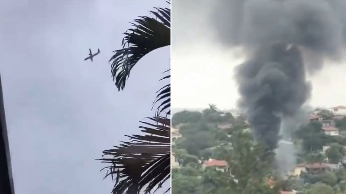 Brazil Plane's Fall From Sky | - X Screengrabs
